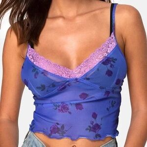 Motel Rocks Blue and Purple Cami Tank